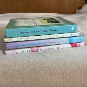 Stacked Decorative Inspirational Books - Pastel Mix